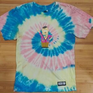 Huf X South Park Tie-Dye Graphic T-Shirt Big Gay Al With Back Print Size Small